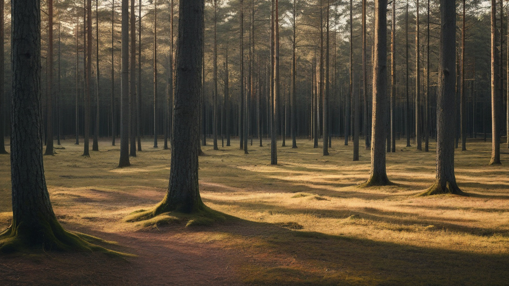 En stilla skogsstig i gryning — bilden representerar balans, eftertanke och vikten av ansvarsfullt spel.